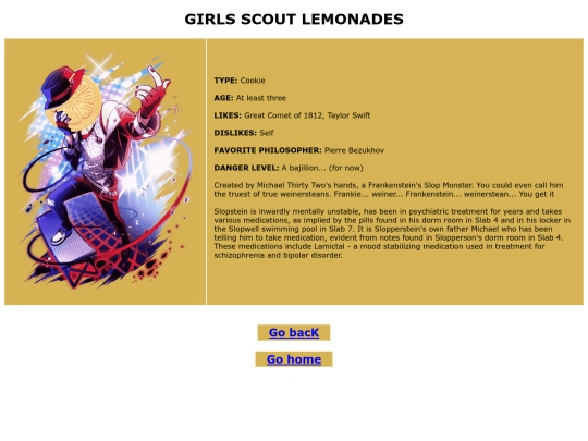 weinersteen.neocities.org/slop screenshot