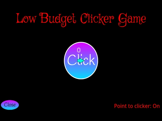 Low Budget Clicker Game screenshot