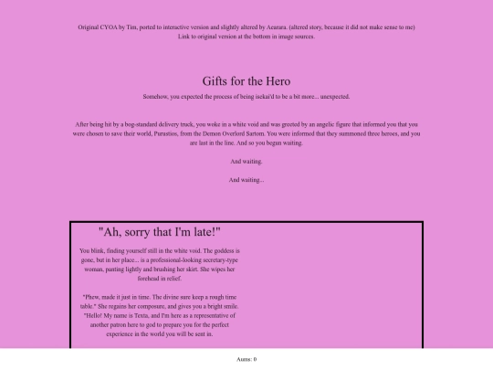 Gift_for_Hero_Cyoa screenshot