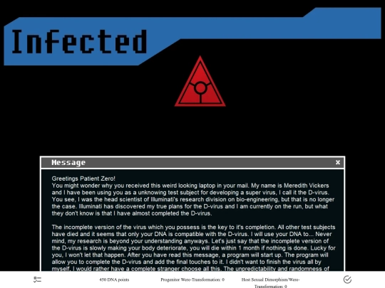 InfectedAlt_Cyoa screenshot
