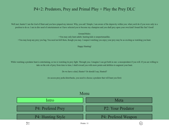 P4plus2_Cyoa screenshot