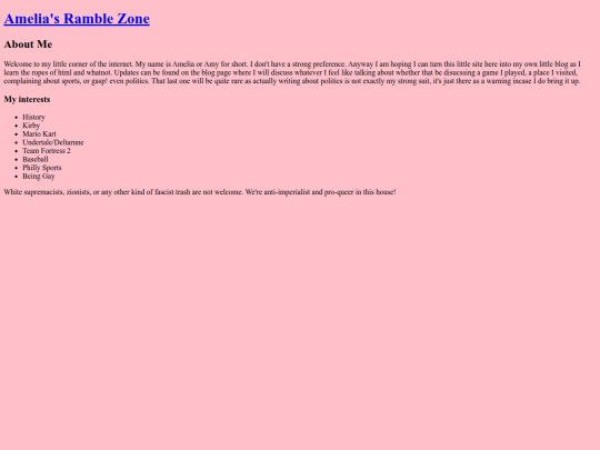 aboutme screenshot