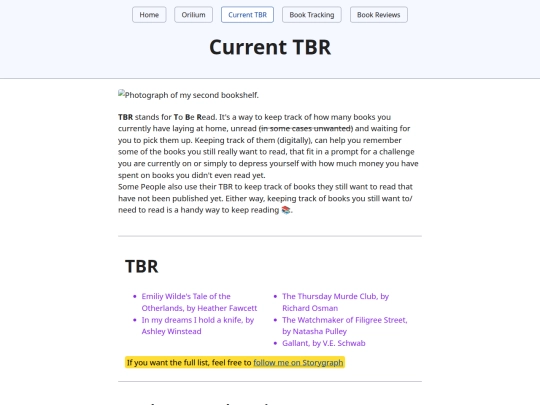 TBR screenshot
