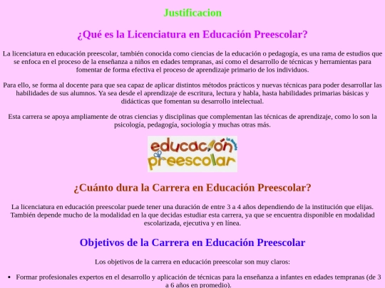 Paginas/justificacion screenshot