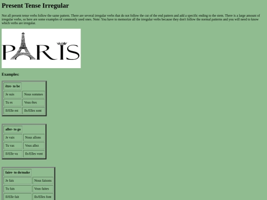 PresentTenseIR screenshot