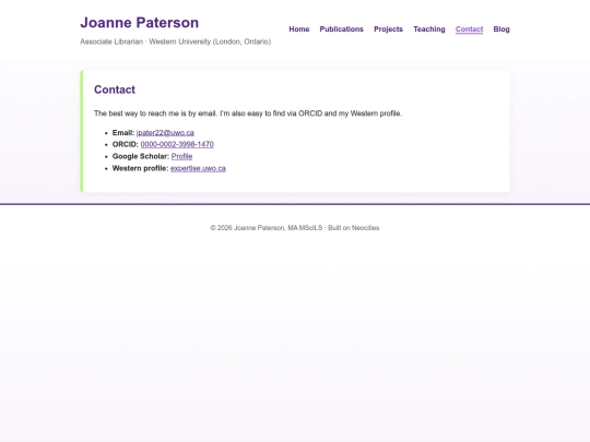 contact screenshot