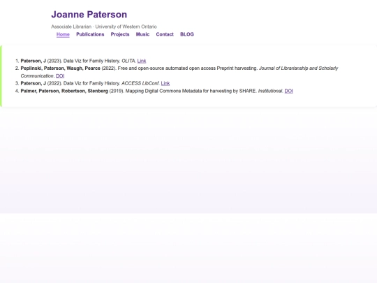 publications screenshot