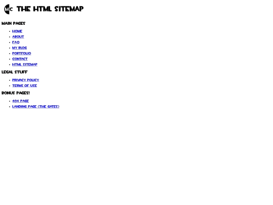 sitemap screenshot