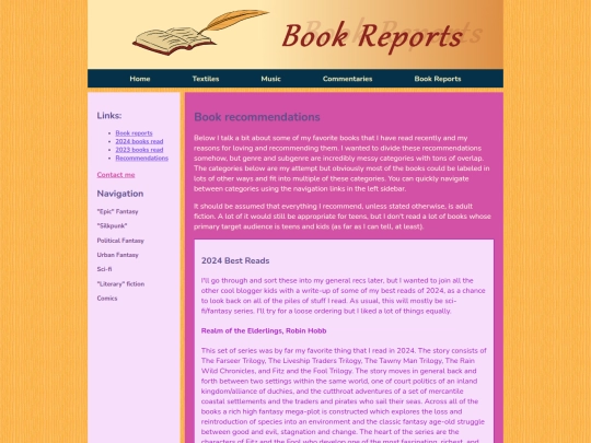 bookrecs screenshot