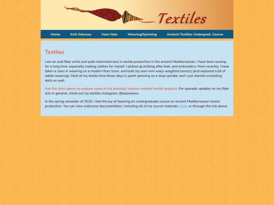 textiles screenshot