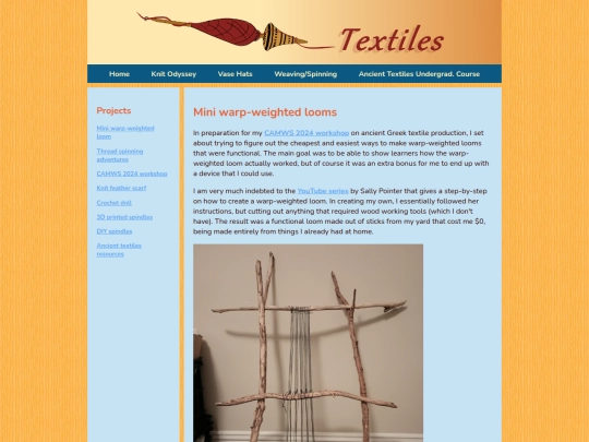 weavingspinning/warpweightedloom screenshot
