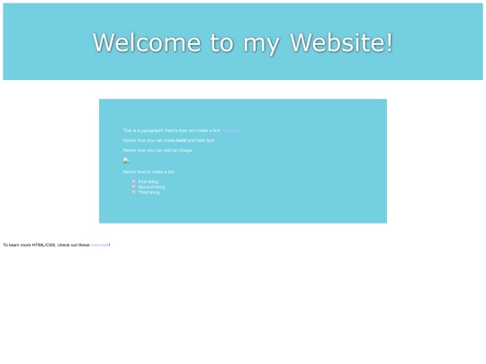 testpage screenshot