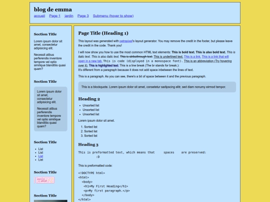 blog/templateblog screenshot