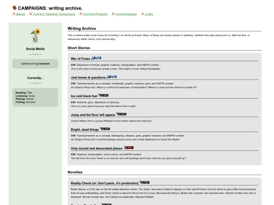 writing screenshot