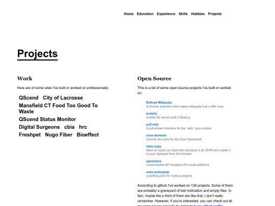 assignment4/projects screenshot