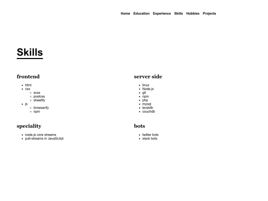 assignment4/skills screenshot