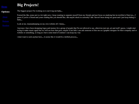 Projects screenshot