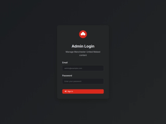 admin dashboard screenshot