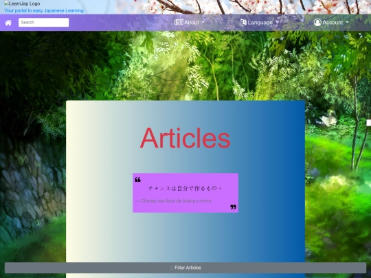 articles-list screenshot