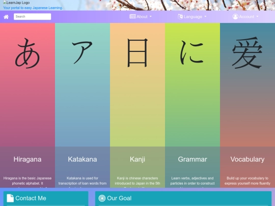 language screenshot
