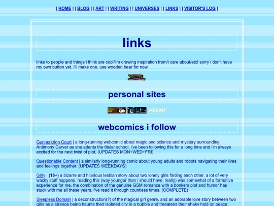 links screenshot