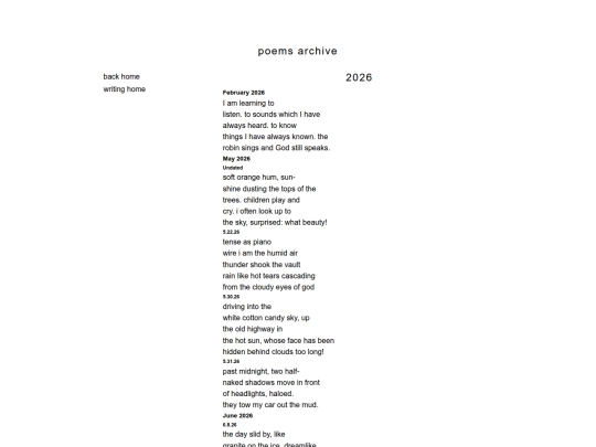 poems screenshot