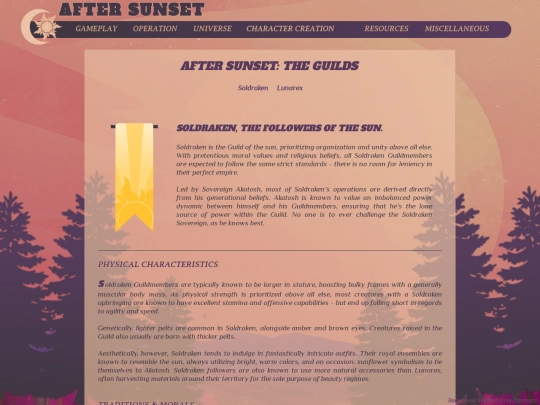 subpages/guilds screenshot