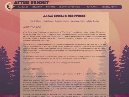 subpages/resources screenshot