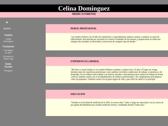 curriculum/cv cheli screenshot