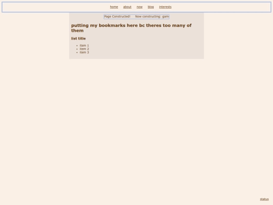 bookmarks screenshot
