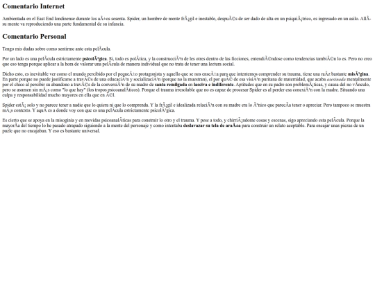 web/audiovisual/comentarios_audiovisual/spider screenshot