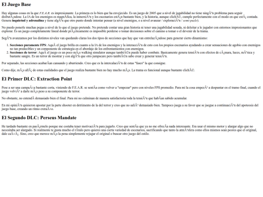web/videojuegos/comentarios_videojuegos/f.e.a.r screenshot