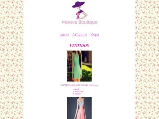 Moravas/vestidos screenshot