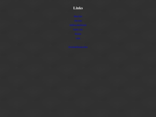Links Page screenshot