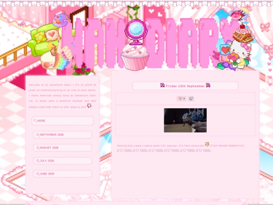 diary screenshot