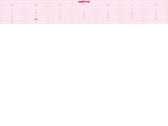 home/calendar screenshot