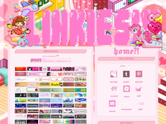 links screenshot