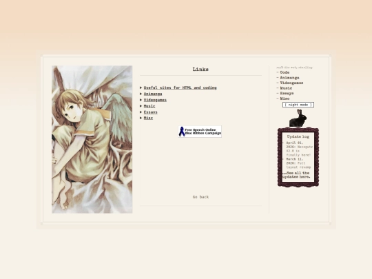 links screenshot