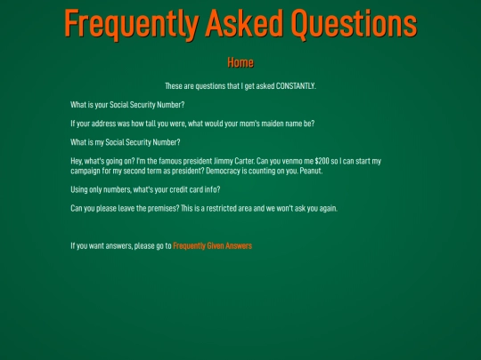 Faq screenshot