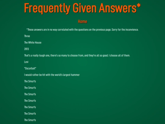 responses screenshot