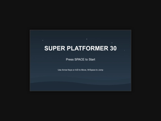 Platformer screenshot