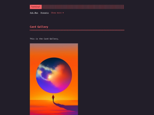 card-gallery screenshot