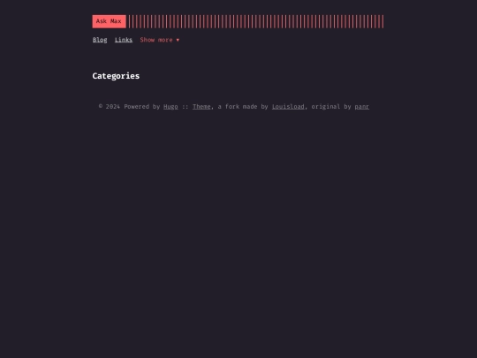categories screenshot