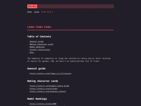 resources/links screenshot