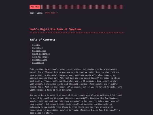 symptoms screenshot