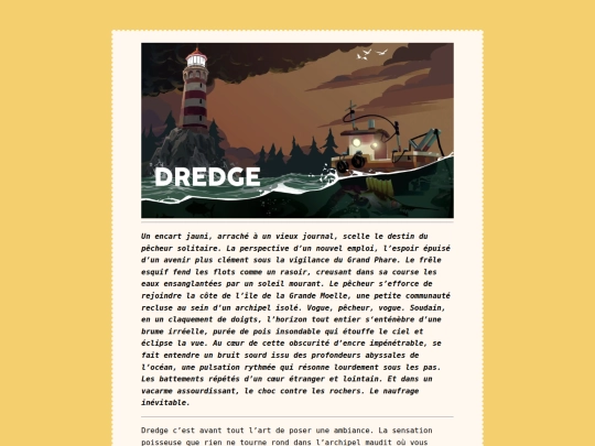 tests/dredge screenshot