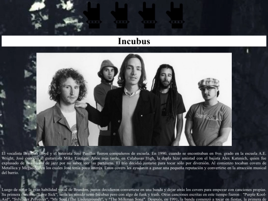 BANDAS/incubus screenshot