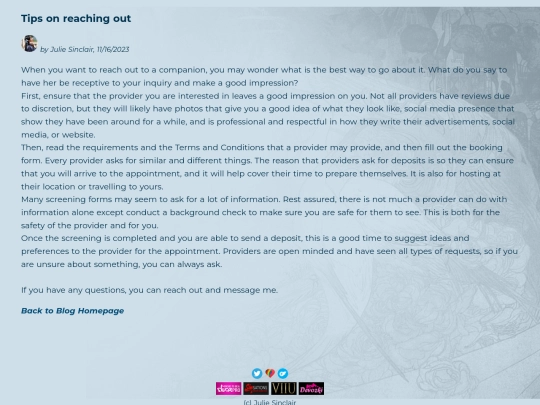 blog/reachingout screenshot