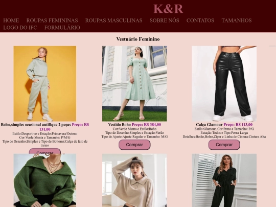 roupasfemininas screenshot