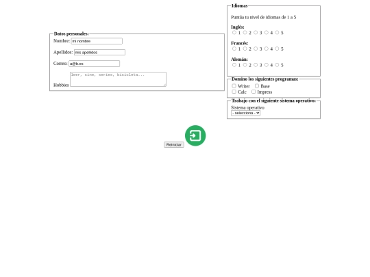 form screenshot